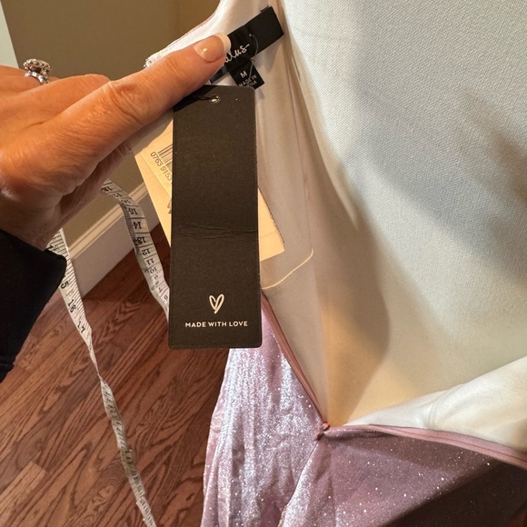 LuLu’s shimmering pink maxi dress size medium - Picture 14 of 16